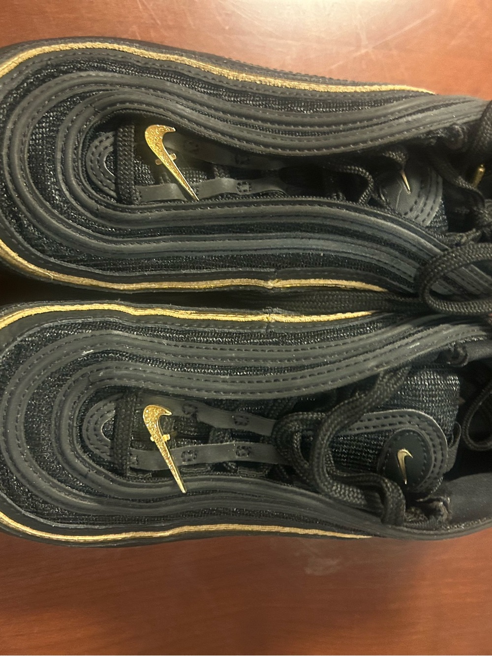 Nike Air Max 96 Black Metallic Gold  sneaker.  Men’s size 7